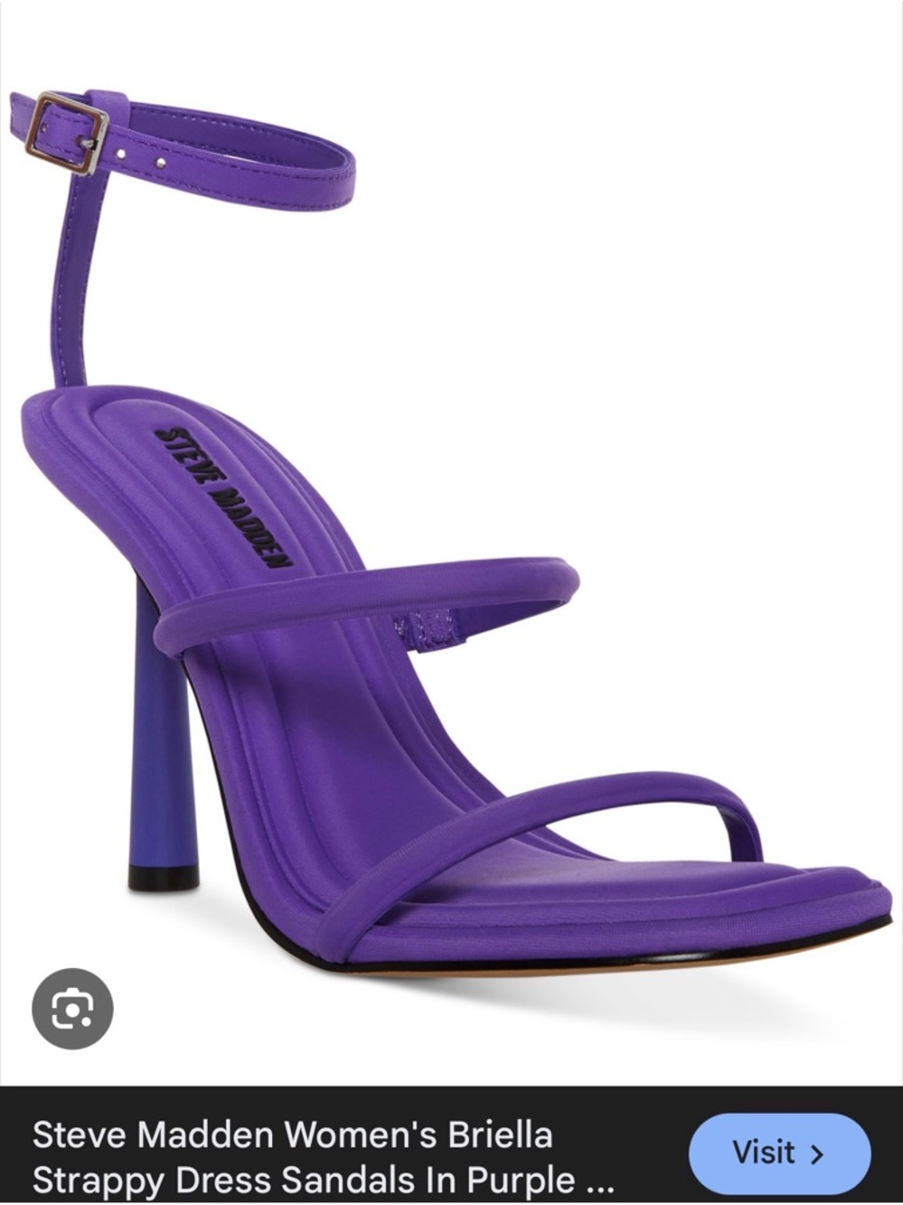 Steve Madden Purple Briella Strappy High-Heel Sandals